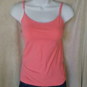 Pink spaghetti strap tank